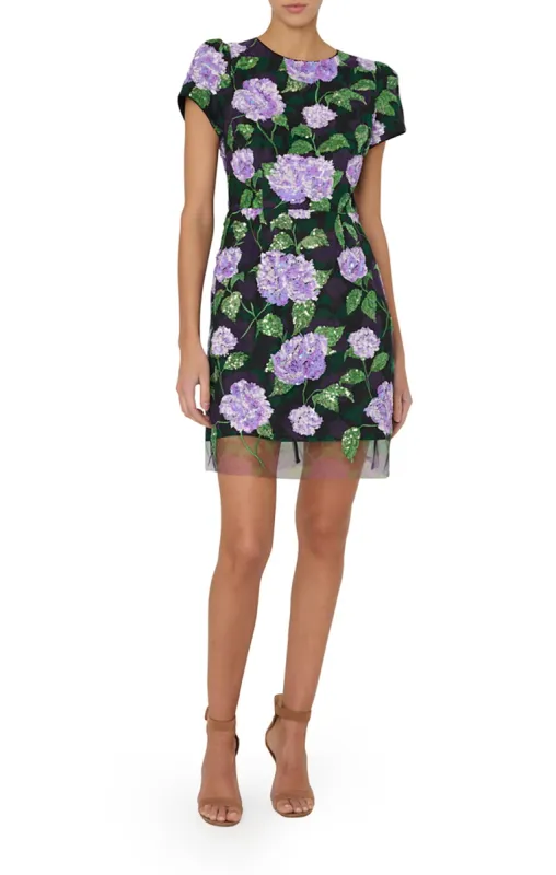 Kyla Printed Sequins Dress sold by French Cuff