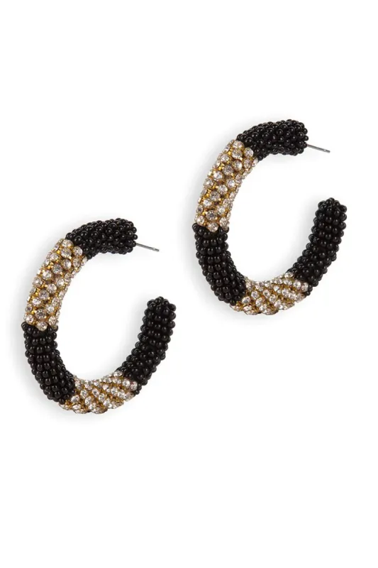 Lana Earrings - Black sold by French Cuff
