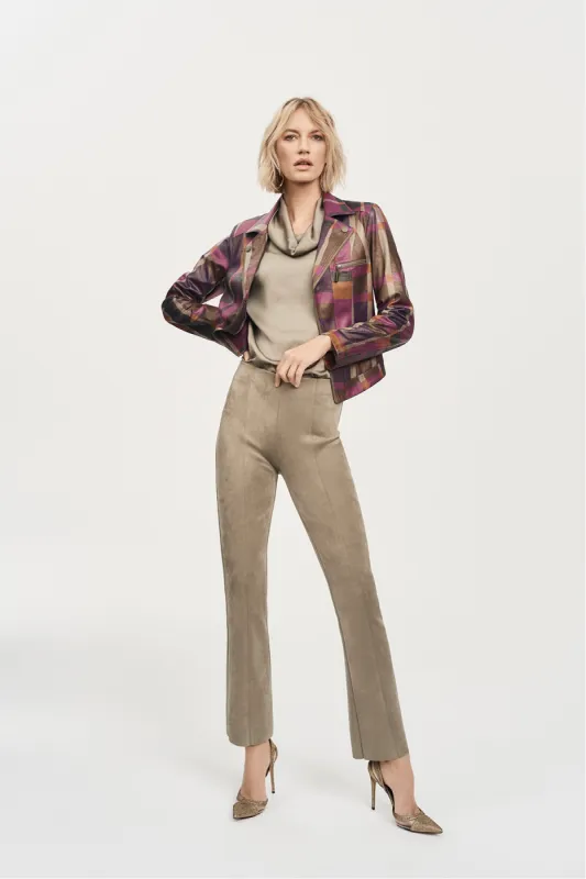Scuba Crepe Flared Pants sold by French Cuff