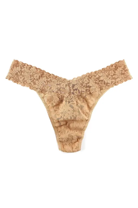 Signature Lace Original Thong - Suntan made by French Cuff