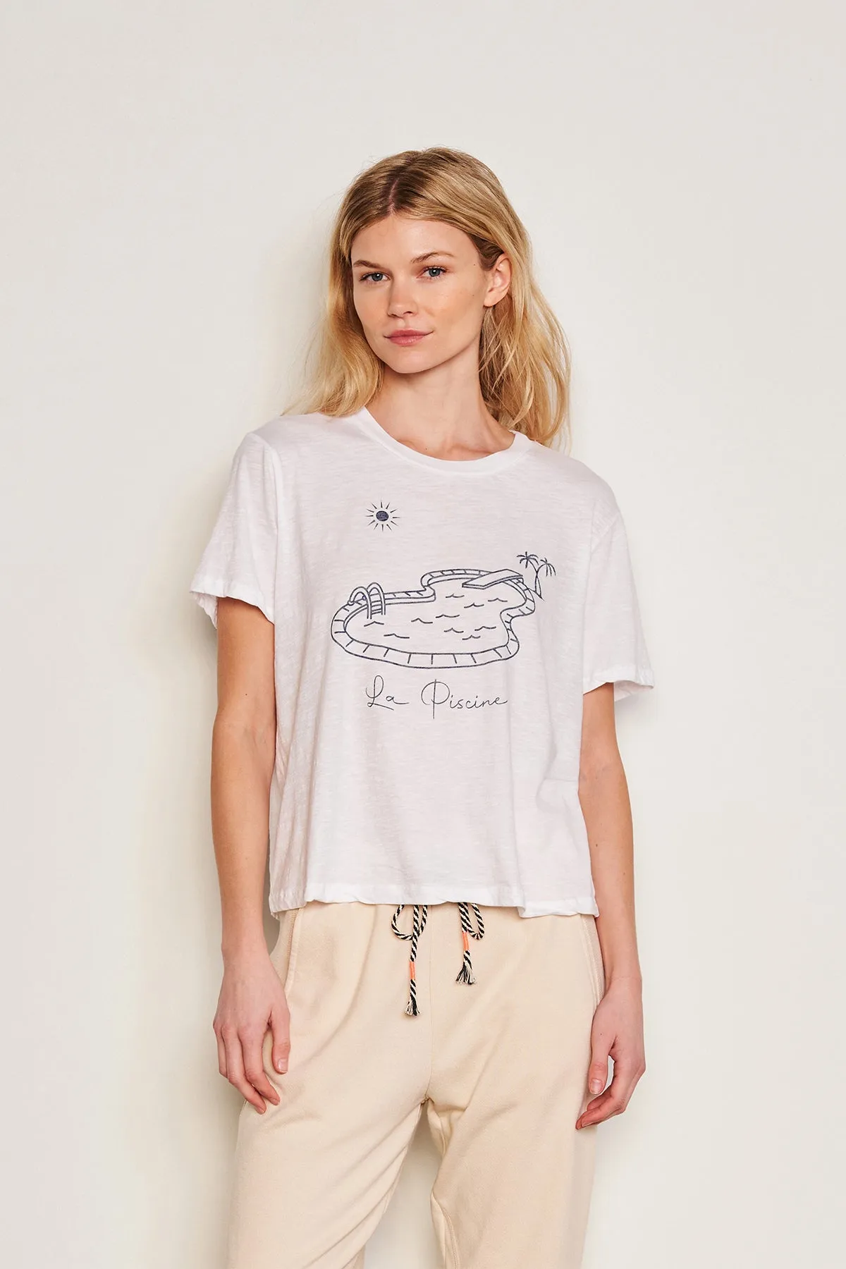 Crew Neck Tee - La Piscine sold by French Cuff