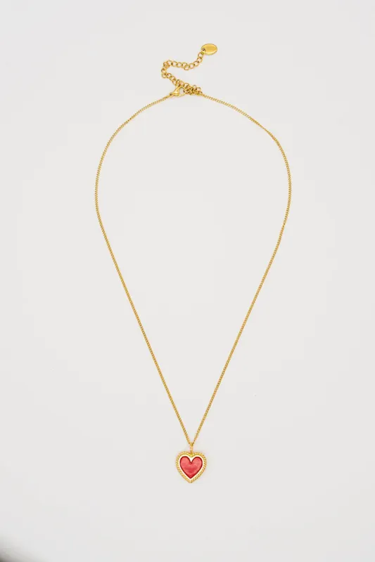 Red Heart Necklace sold by French Cuff