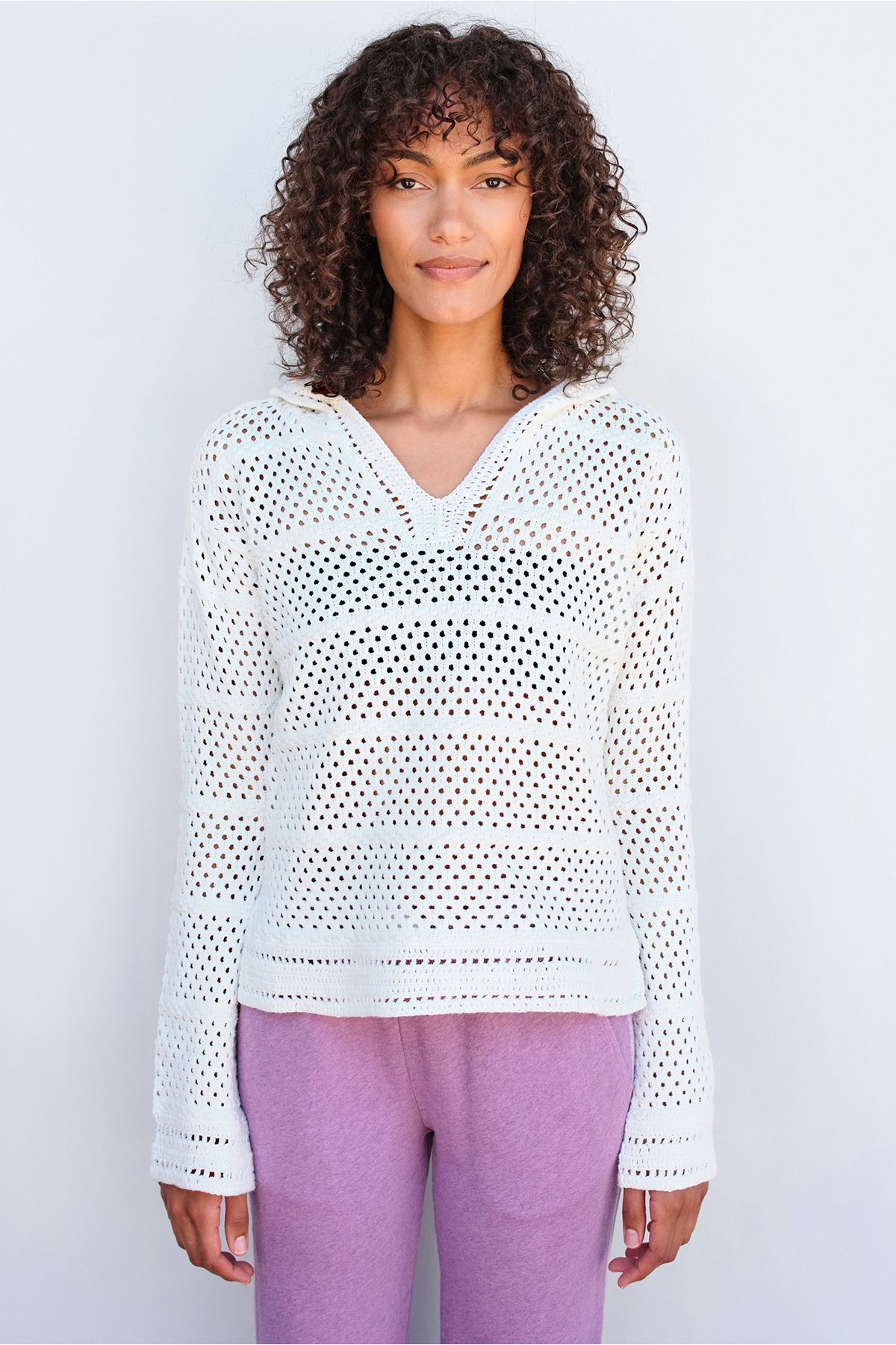 Crochet Beach Hoodie sold by French Cuff