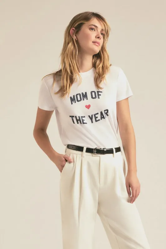 Mom of the Year Tee - White sold by French Cuff