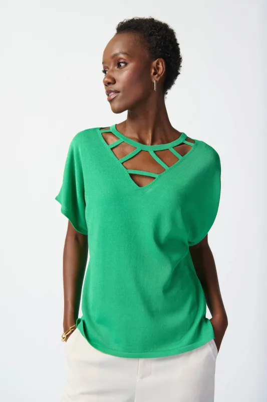 Short Sleeve with Neck Detail sold by French Cuff