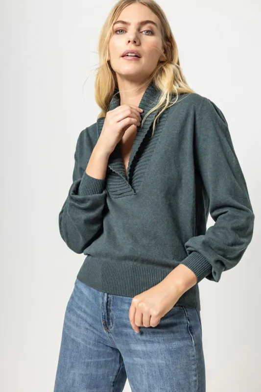 Shawl Collar Pullover Sweater sold by French Cuff