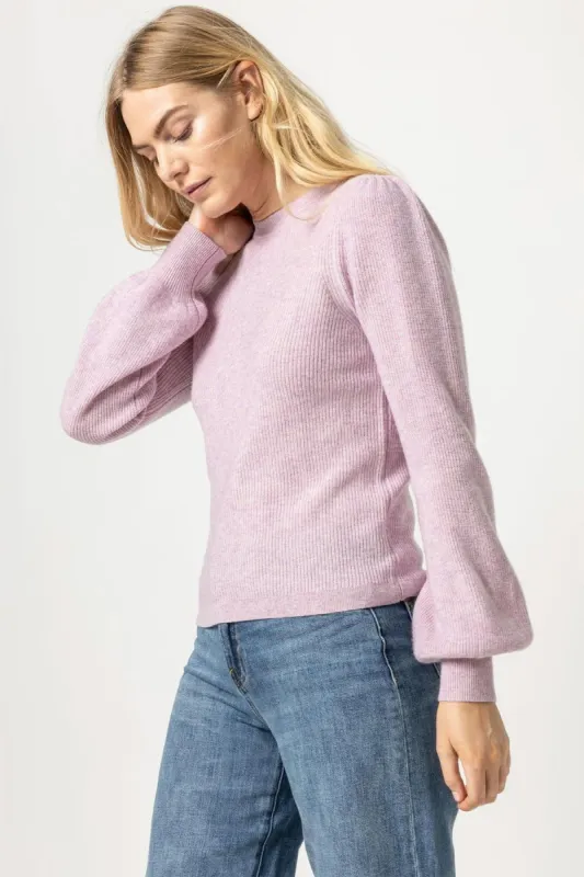 Ribbed Puff Sleeve Sweater sold by French Cuff