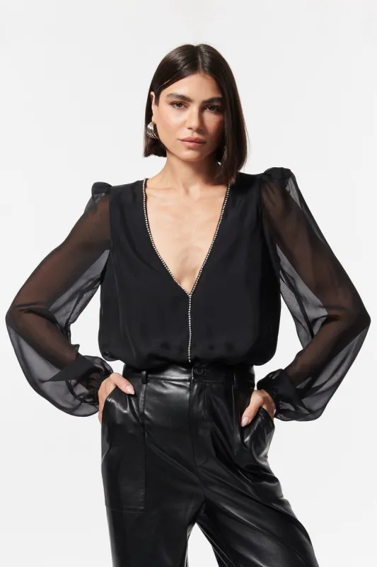 Ingrid Crystal Bodysuit sold by French Cuff