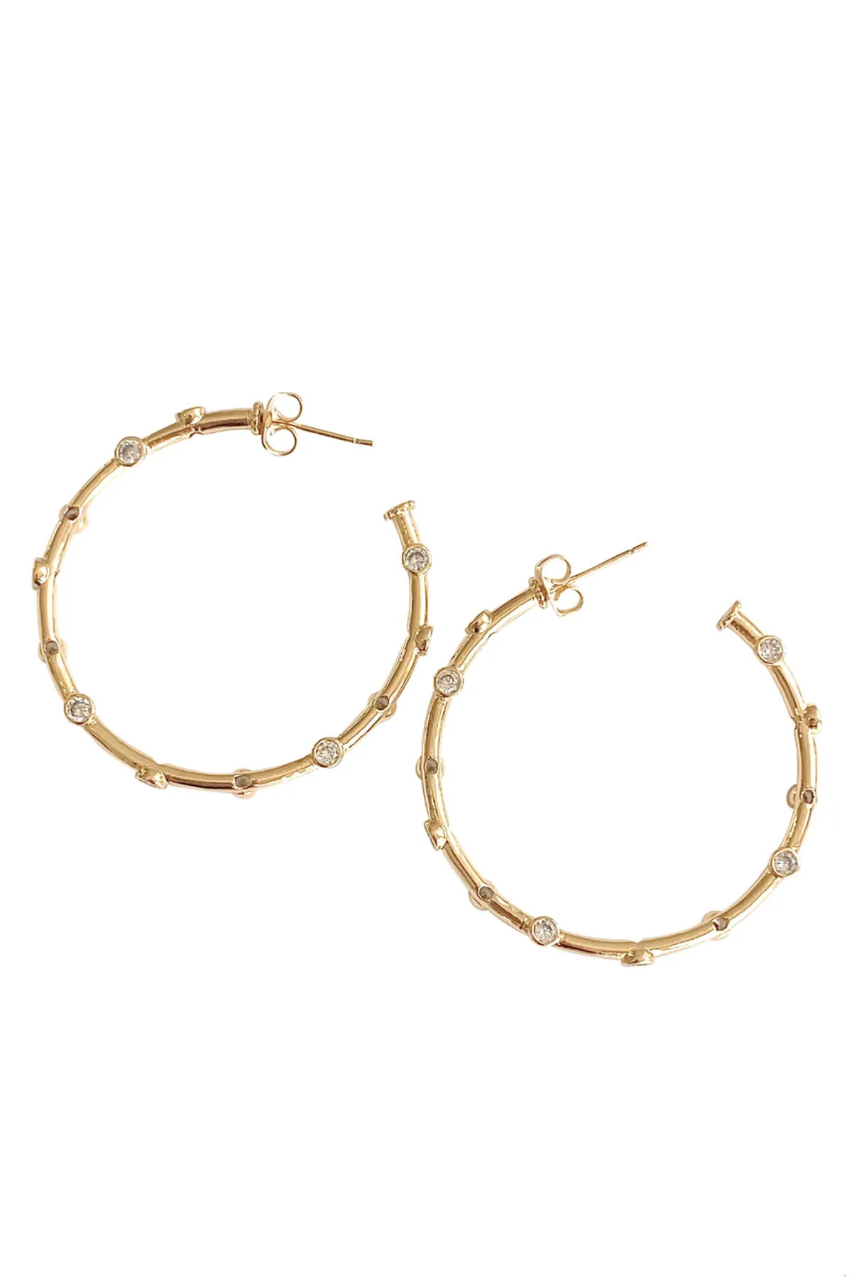 Pave Station Hoop sold by French Cuff