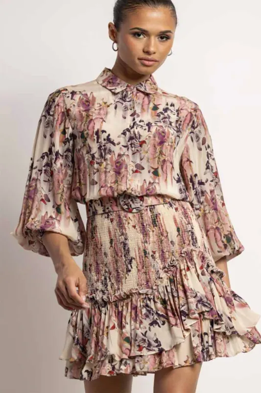 Dark Ivory Flower Dress sold by French Cuff