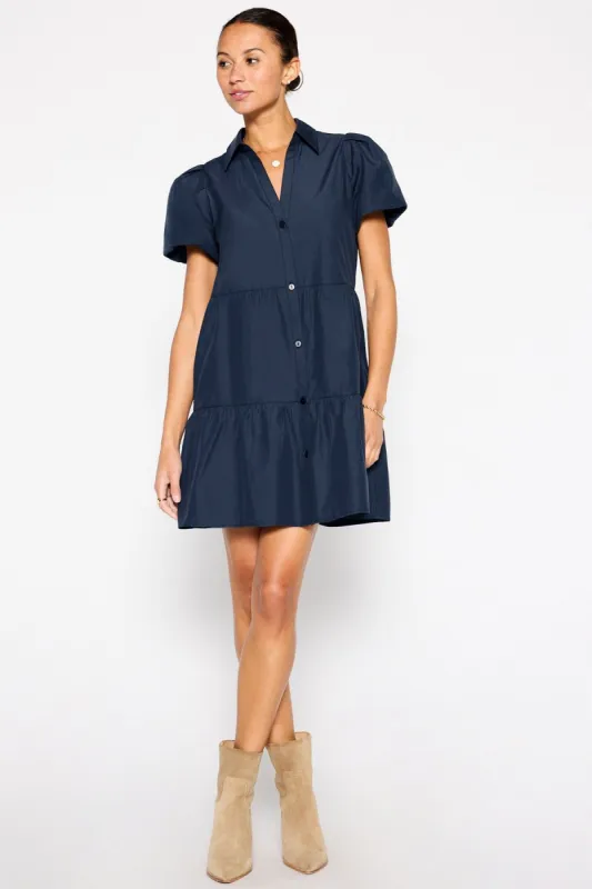 Havana Mini Dress, Navy sold by French Cuff