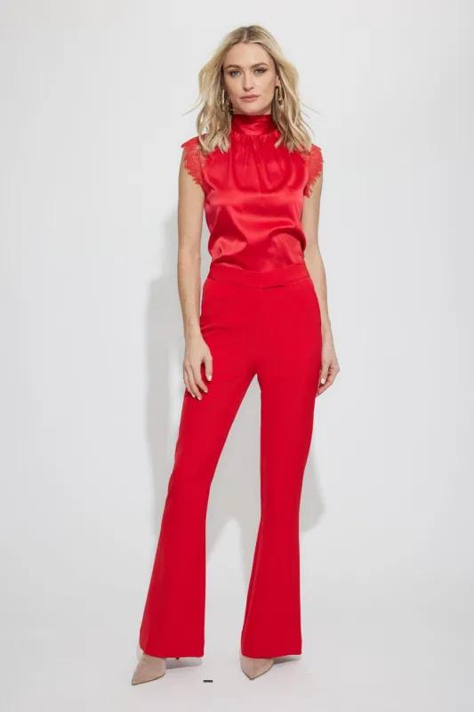 Rachel Halter Blouse- Red sold by French Cuff