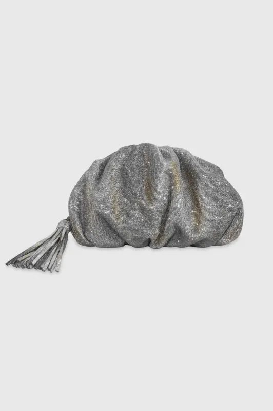 Ruched Clutch-Gunmetal sold by French Cuff