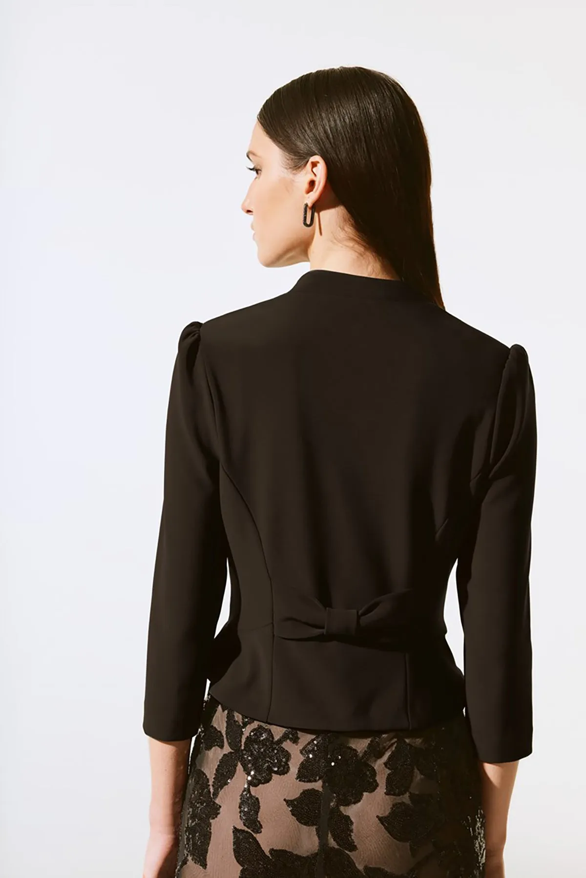 Silky Knit Jacket with Bow Detail sold by French Cuff product image thumbnail 2