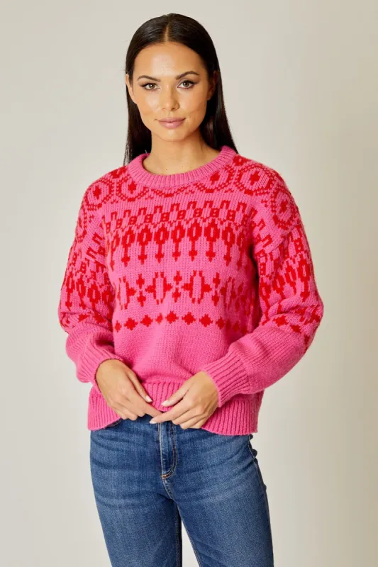 Fairisle Crew Neck Sweater sold by French Cuff