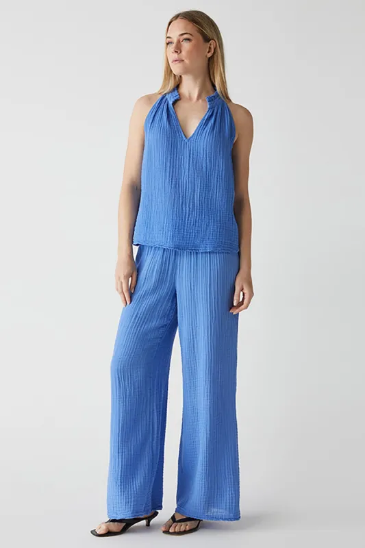 Susie Smocked Waist Pant sold by French Cuff
