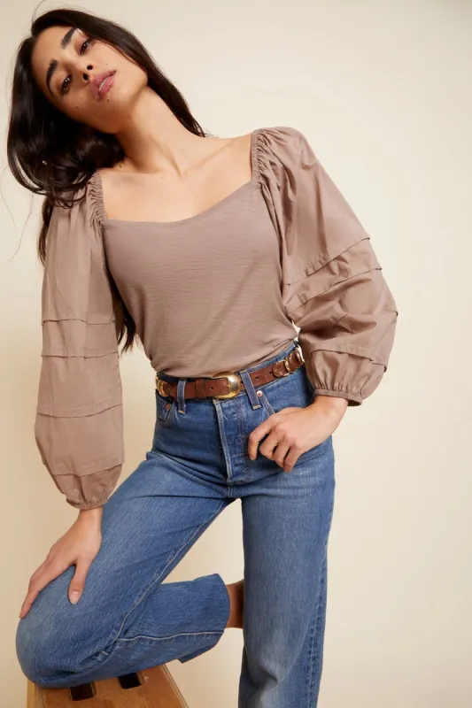 Emmeline Pintucked Top sold by French Cuff