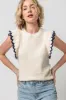 Tipped Sleeve Crewneck Sweater sold by French Cuff