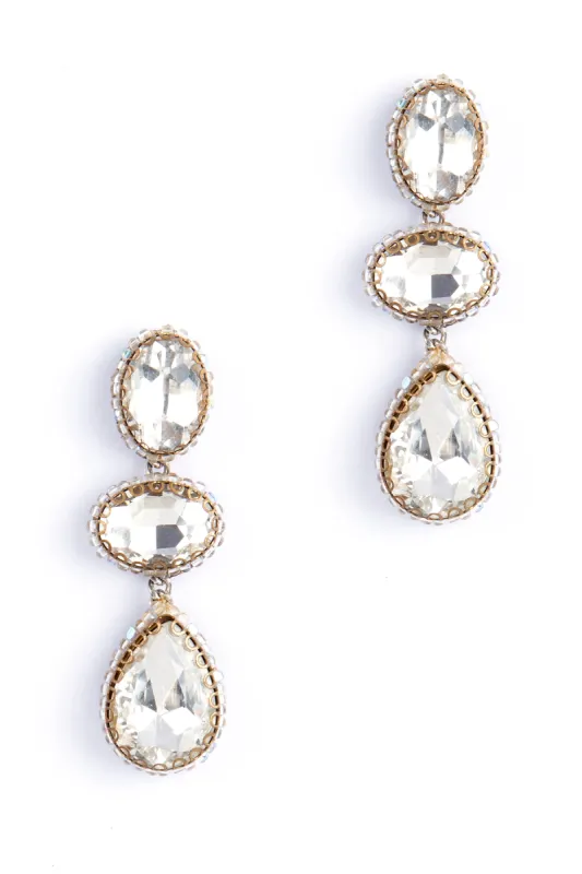 Hadlee Earrings, Silver sold by French Cuff