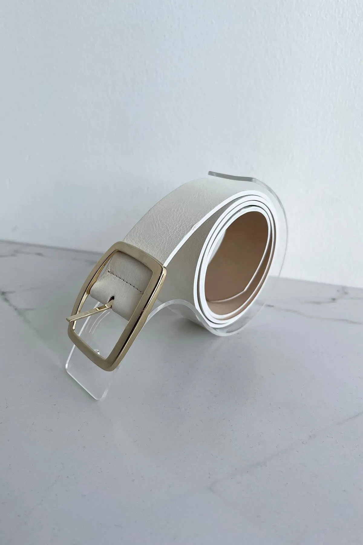 White with Gold Buckle sold by French Cuff product image thumbnail 2