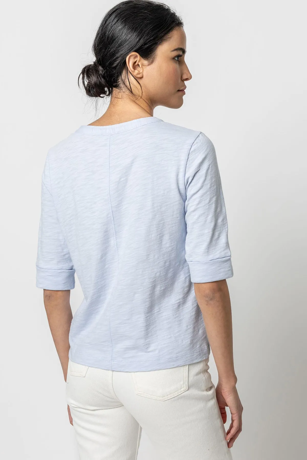 Elbow Sleeve Split Neck sold by French Cuff product image thumbnail 2