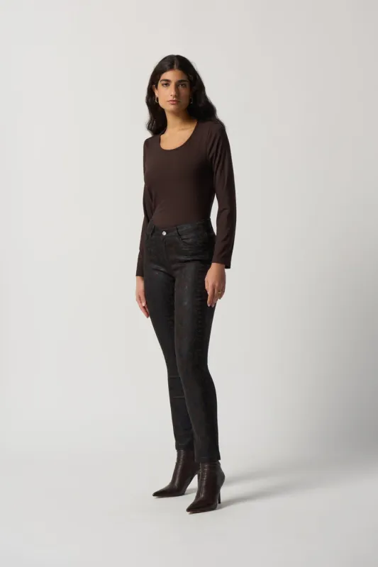 Snake Printed Pant- Mocha/Black sold by French Cuff