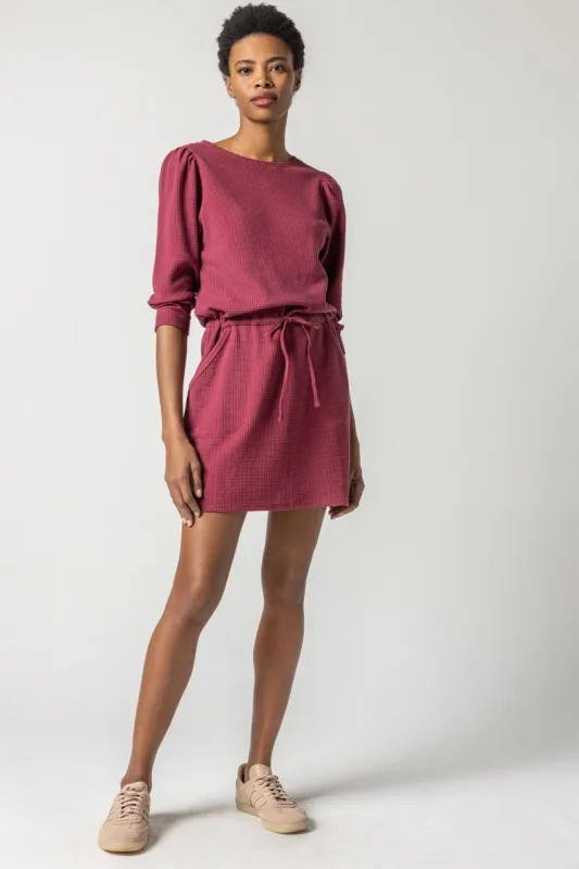 Shirred Sleeve Drawstring Dress sold by French Cuff