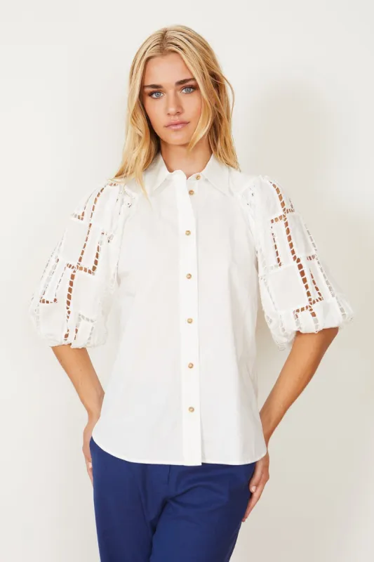 Mae Ivory Top sold by French Cuff