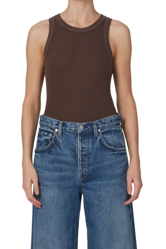 Isabel Rib Tank - Fig made by French Cuff