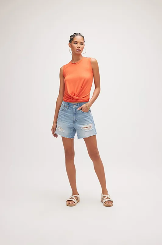 Drape Front Crop Top sold by French Cuff