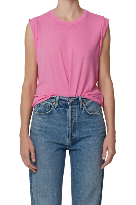 Kelsey Roll Sleeve Tee in Alva sold by French Cuff