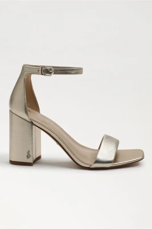 Daniella Heel - Molten Gold sold by French Cuff