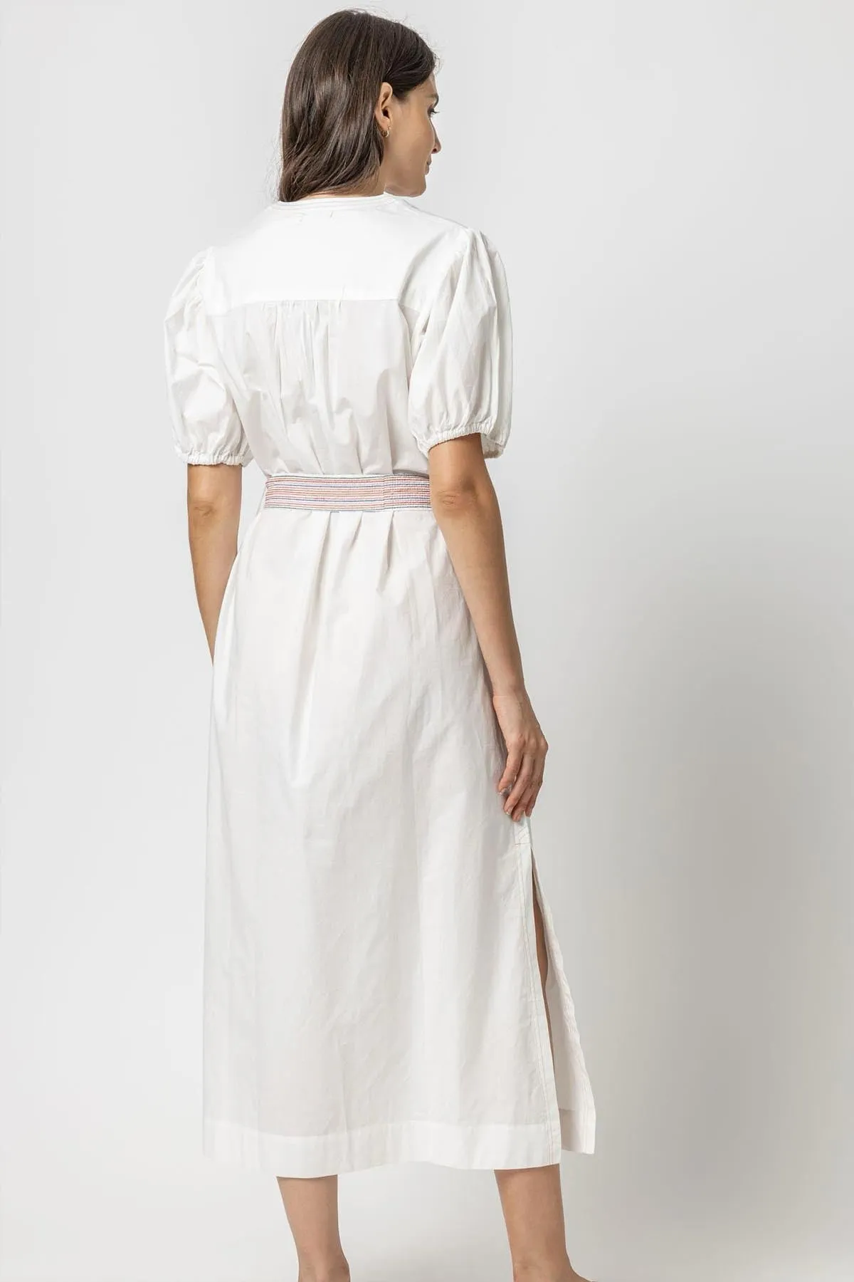 Split Neck Full Sleeve Maxi Dress sold by French Cuff product image thumbnail 2