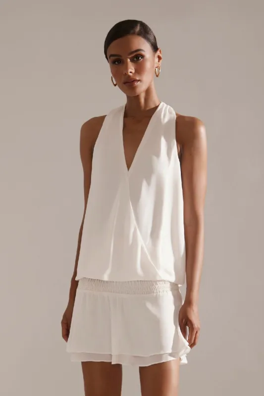 Surplice Tank - Cream sold by French Cuff