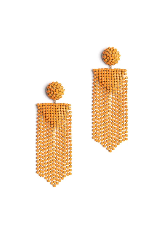 Fanning Earring - Orange sold by French Cuff