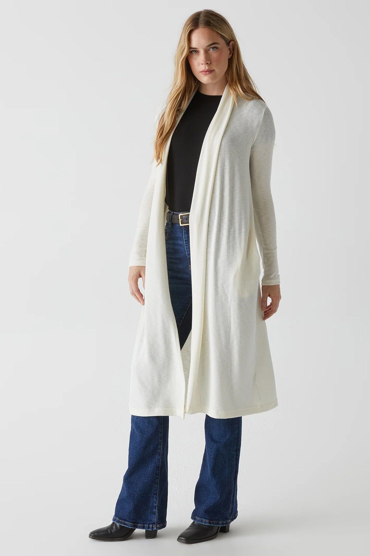 Izzy Longline Open Cardigan sold by French Cuff product image thumbnail 5