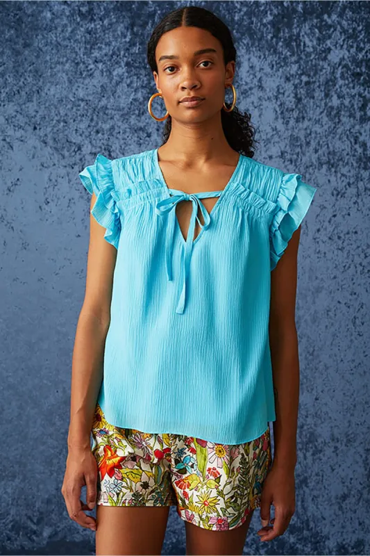 Phoebe Blouse - Malibu sold by French Cuff