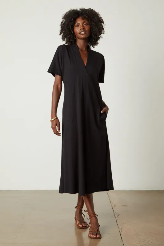 Cotton V-Neck Dress sold by French Cuff