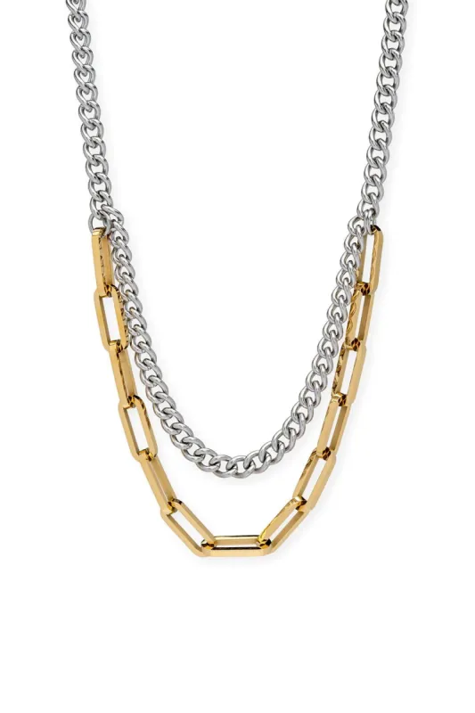 Soho Necklace - Two Tone sold by French Cuff