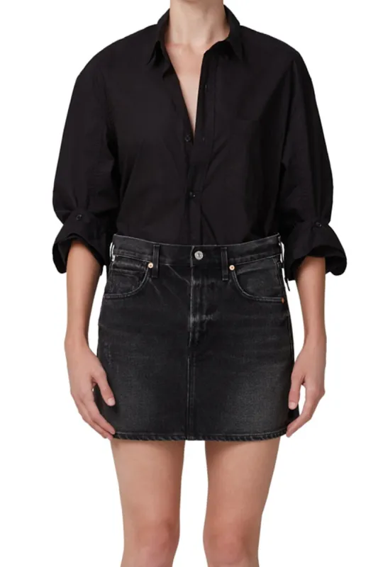 Beatnik Mini Skirt in Trumpet sold by French Cuff