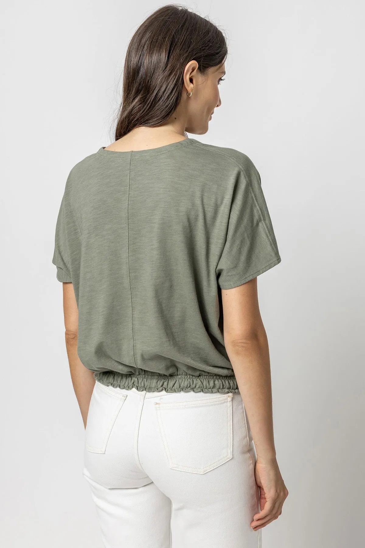 Elastic Hem V-Neck Dolman sold by French Cuff product image thumbnail 2