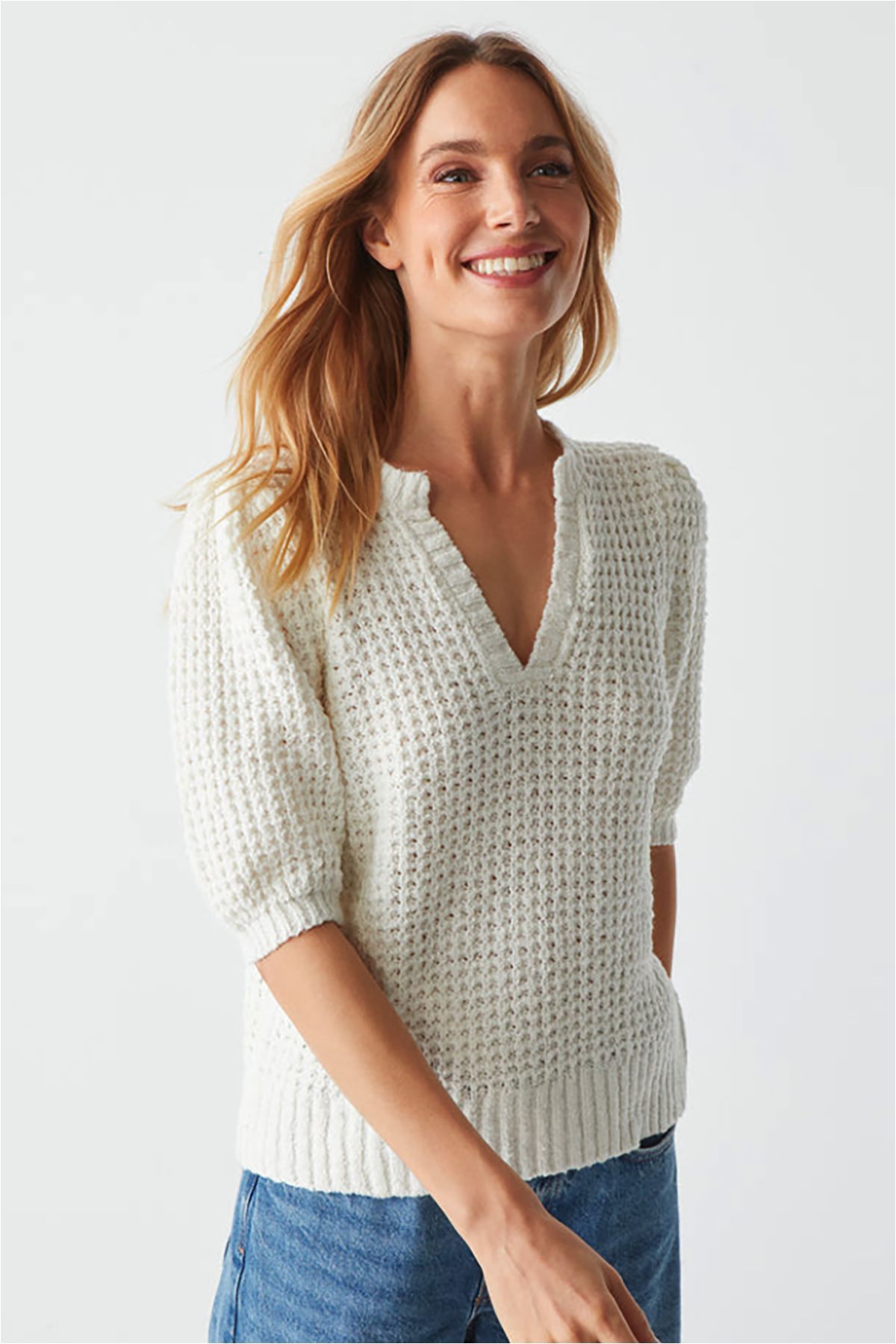 Gemma Puff Sleeve Top sold by French Cuff