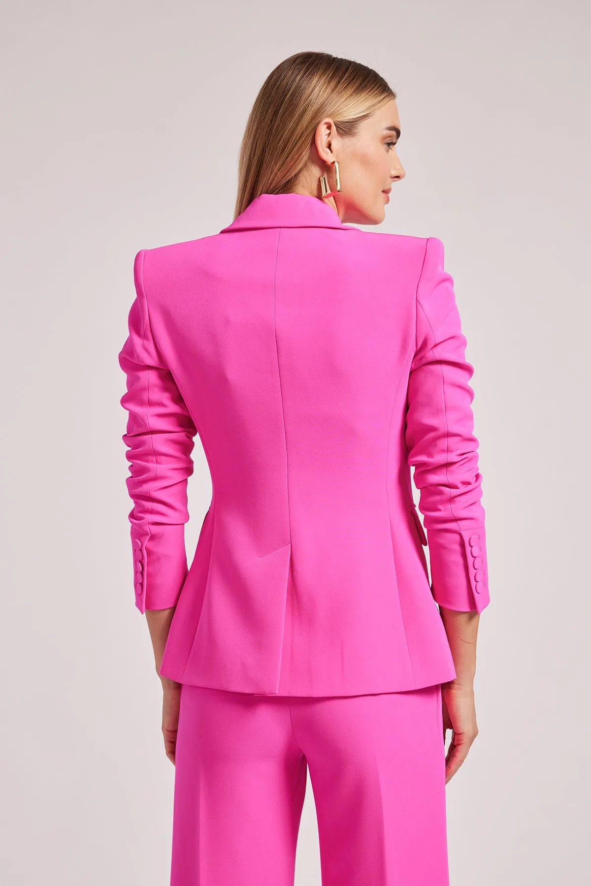 Aimee Crepe Blazer - Magenta sold by French Cuff product image thumbnail 4