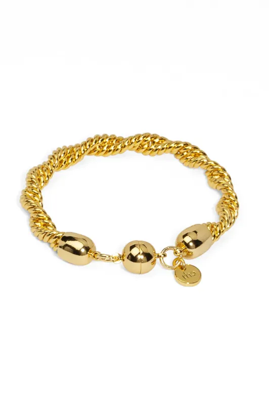 Braided Twisting Links Bracelet sold by French Cuff