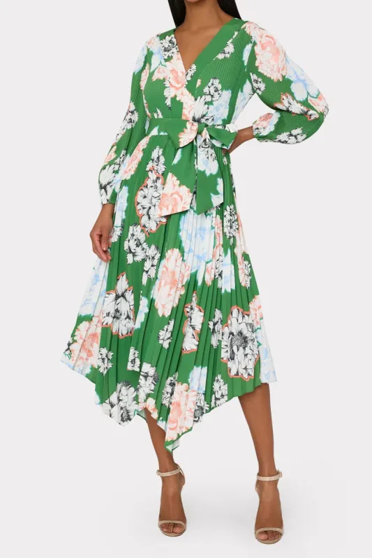 Liora Petals in Bloom Pleated Dress sold by French Cuff