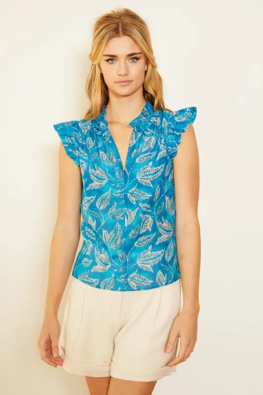 Scarlet Fluer Gravee Top sold by French Cuff