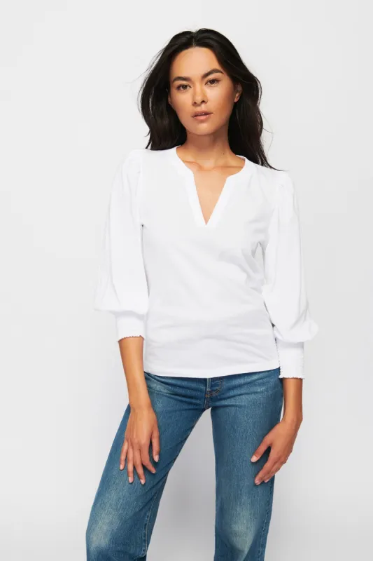 Flora Peasant Tee sold by French Cuff