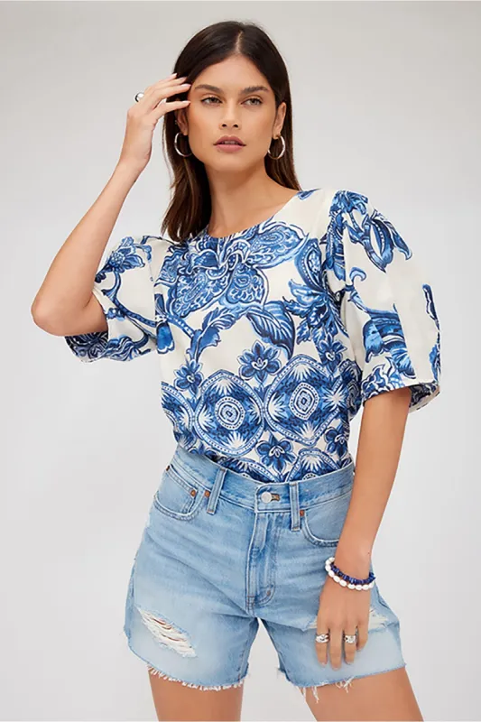 Poof Blouse - Print sold by French Cuff