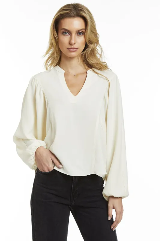 Frankie Blouse- Cream sold by French Cuff