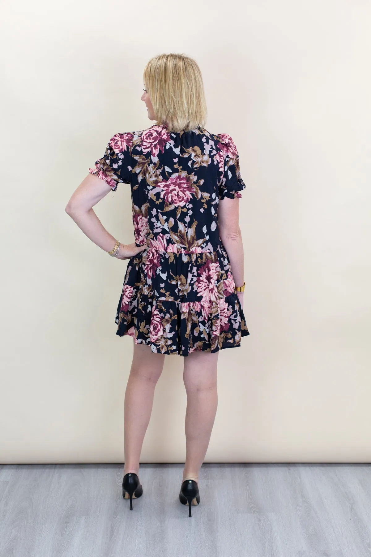 Black Floral Dress sold by French Cuff product image thumbnail 3